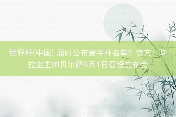 世界杯(中国) 届时公布寰宇杯名单？官方：乌拉圭主帅贝尔萨6