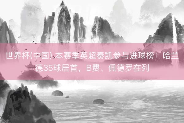 世界杯(中国) 本赛季英超奏凯参与进球榜：哈兰德35球居首，B费、佩德罗在列