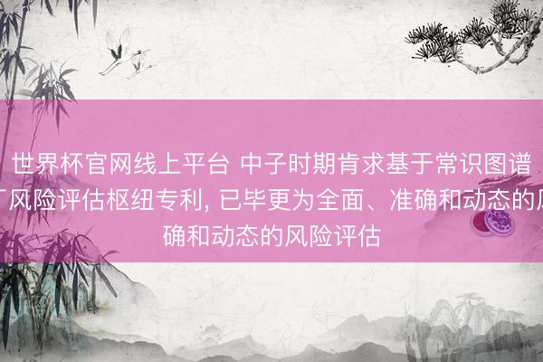 世界杯官网线上平台 中子时期肯求基于常识图谱的核电厂风险评估枢纽专利, 已毕更为全面、准确和动态的风险评估